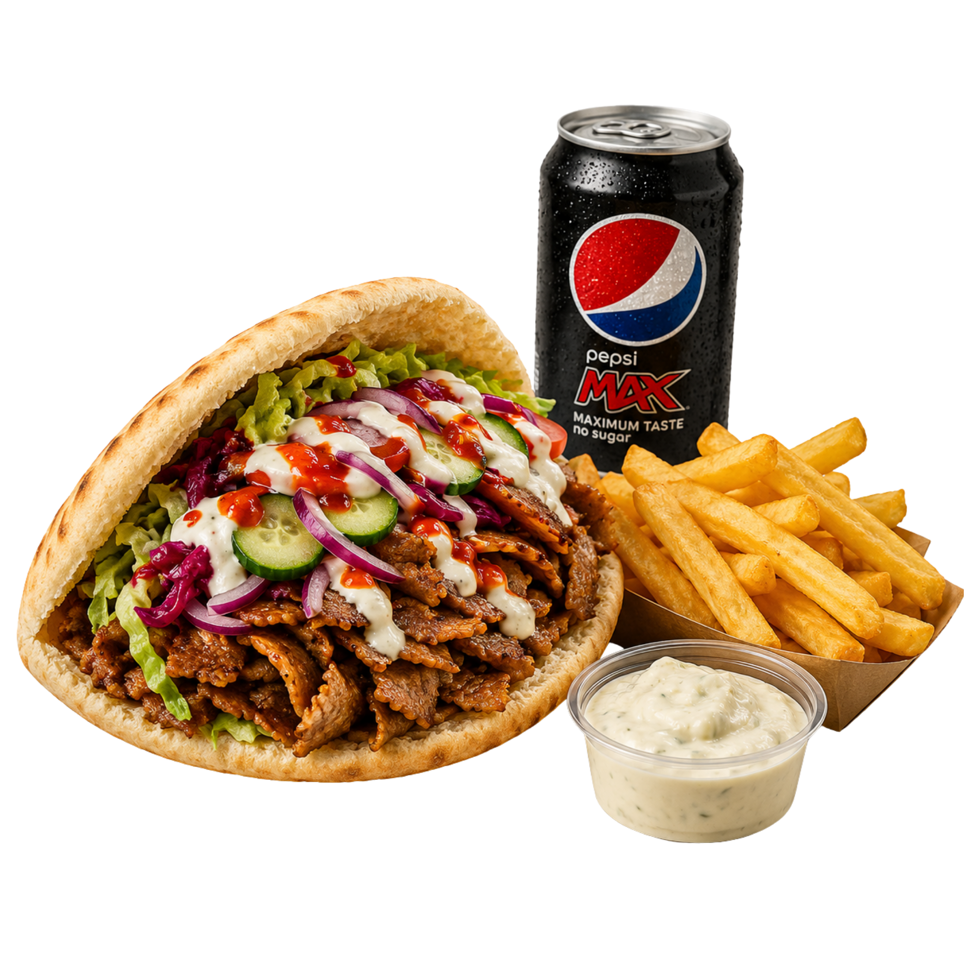 Pitabrød menu